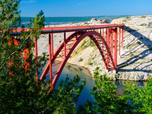 The Maslenica Bridge in Croatia